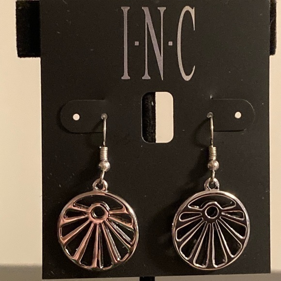 Inc silver tone earrings. - Picture 1 of 2